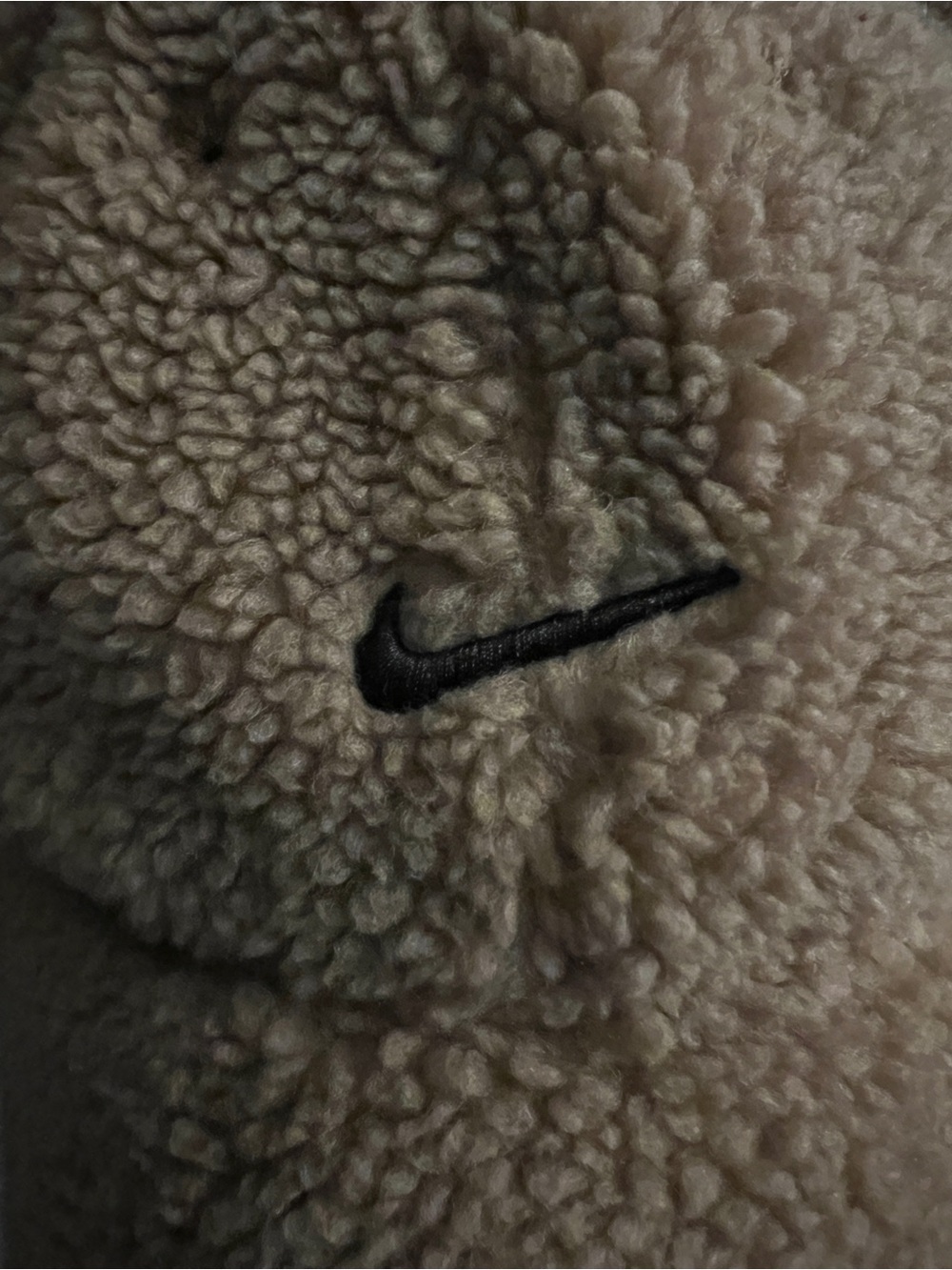 NIKE Classic Heritage86 Sherpa Adjustable Fleece Baseball Cap Brown Black 1 Size - Picture 2 of 6